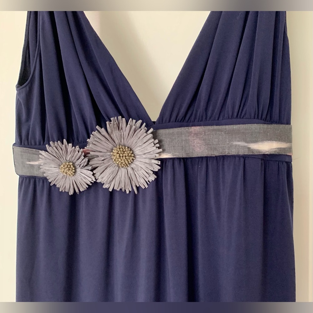 Perfect Condition Long Vera Wang Dress Navy 8